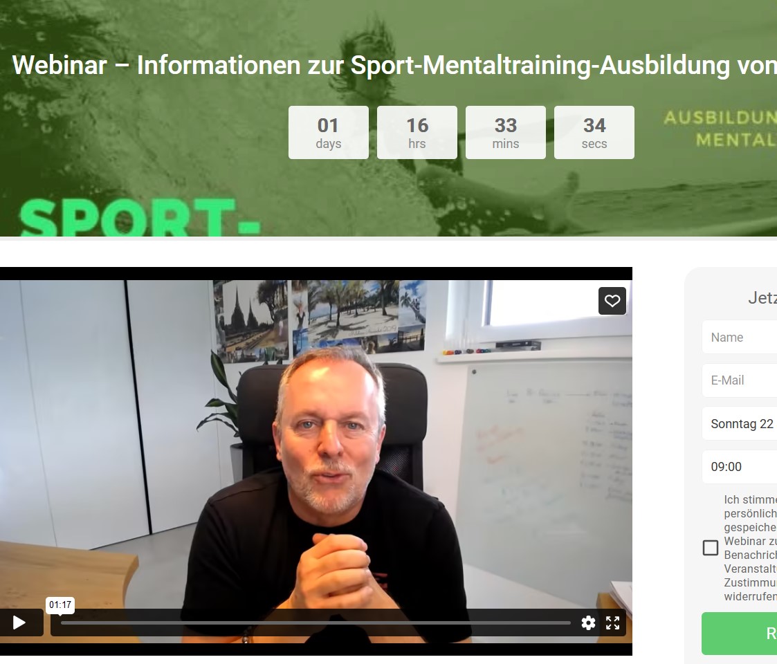 Webinar Sport-Mentaltraining